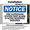 Signmission Fire Suppression System First Alarm If Active OSHA Notice Sign, Vinyl Decal, 10in W x 7in L, 2PK OS-2PACK-NS-D-710-L-12701 - alternate 4